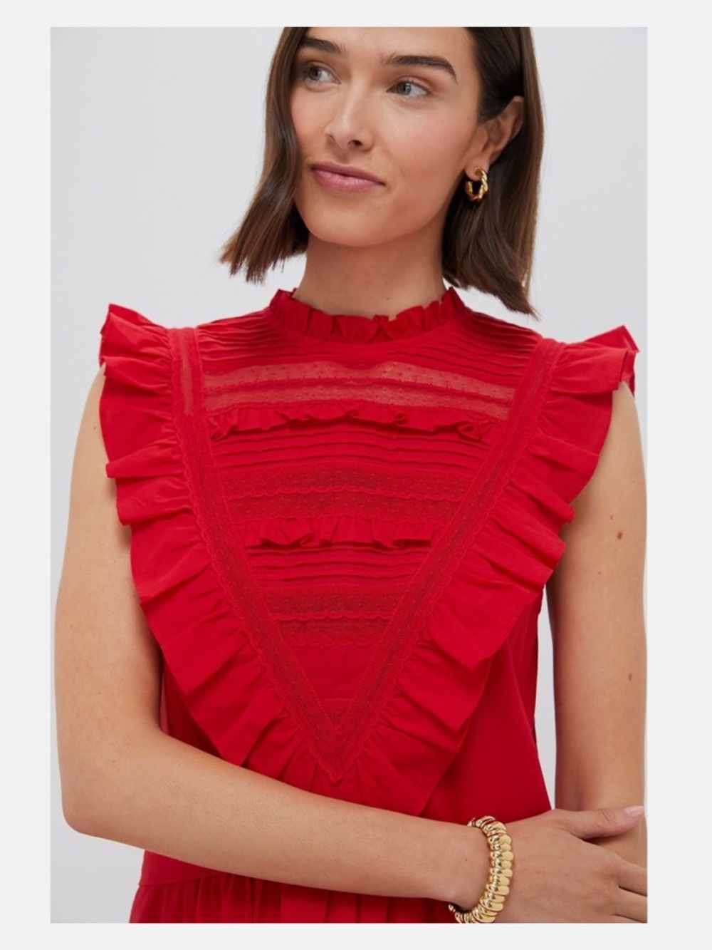 Tuckernuck POMANDER PLACE Red Cecilia Ruffle Dress